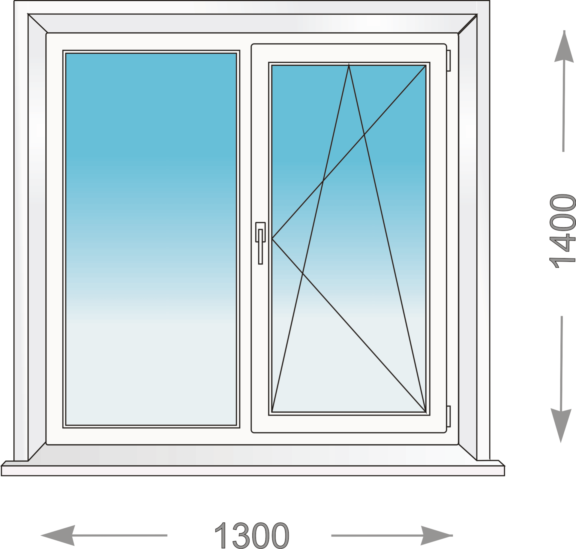 Купить окна в ярославле. Окно 1300*1400 поворотно-откидное. Профиль 70 мм окна. Окно 1300х1400 двухстворчатое. Окно 1300х1400 одностворчатое.